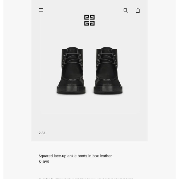 Givenchy Lace-Up Boots - Picture 10 of 11